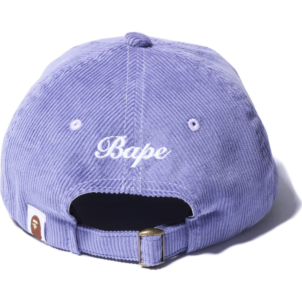 B EMBROIDERY CORDUROY PANEL CAP LADIES