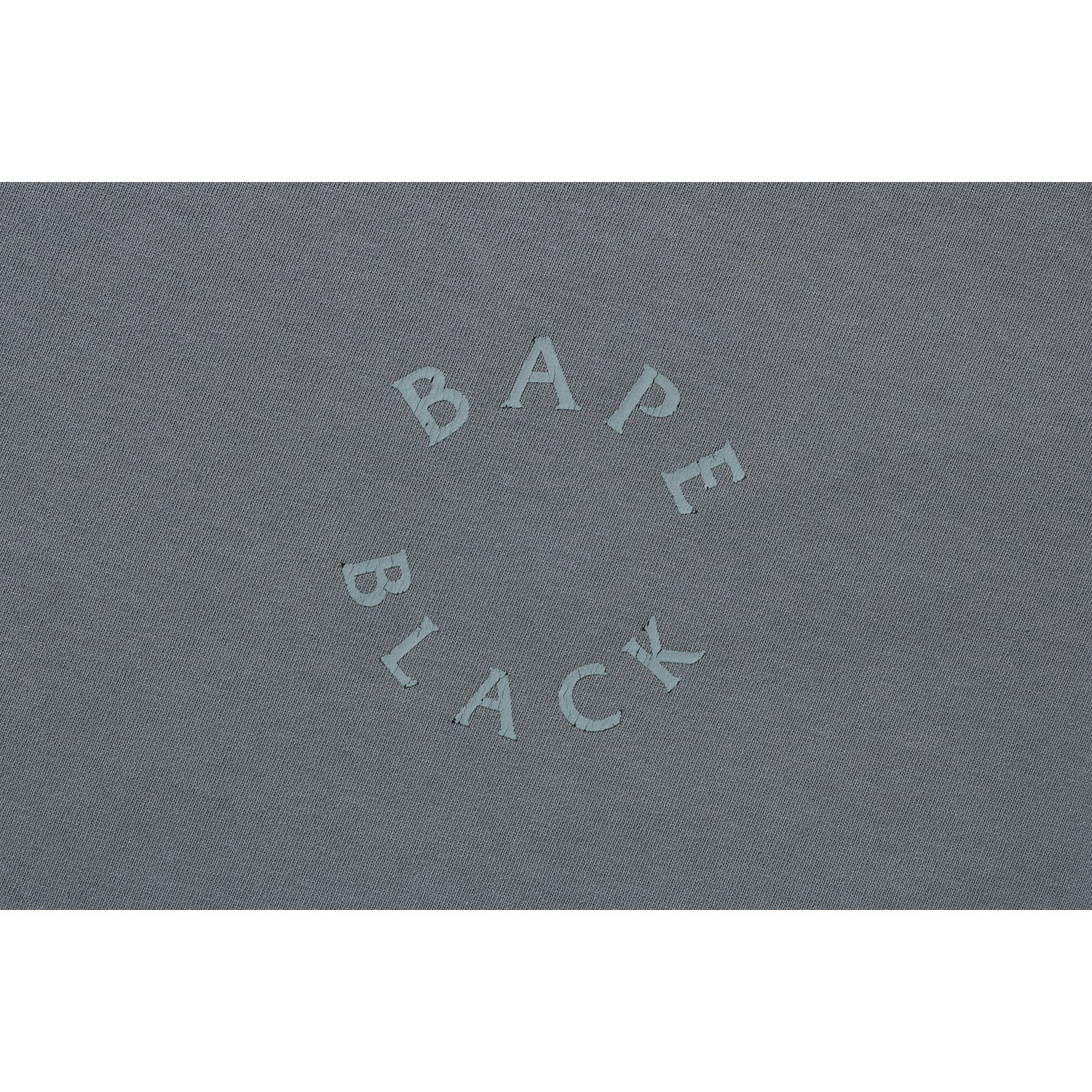 BAPE BLACK GARMENT DYE LOGO TEE MENS