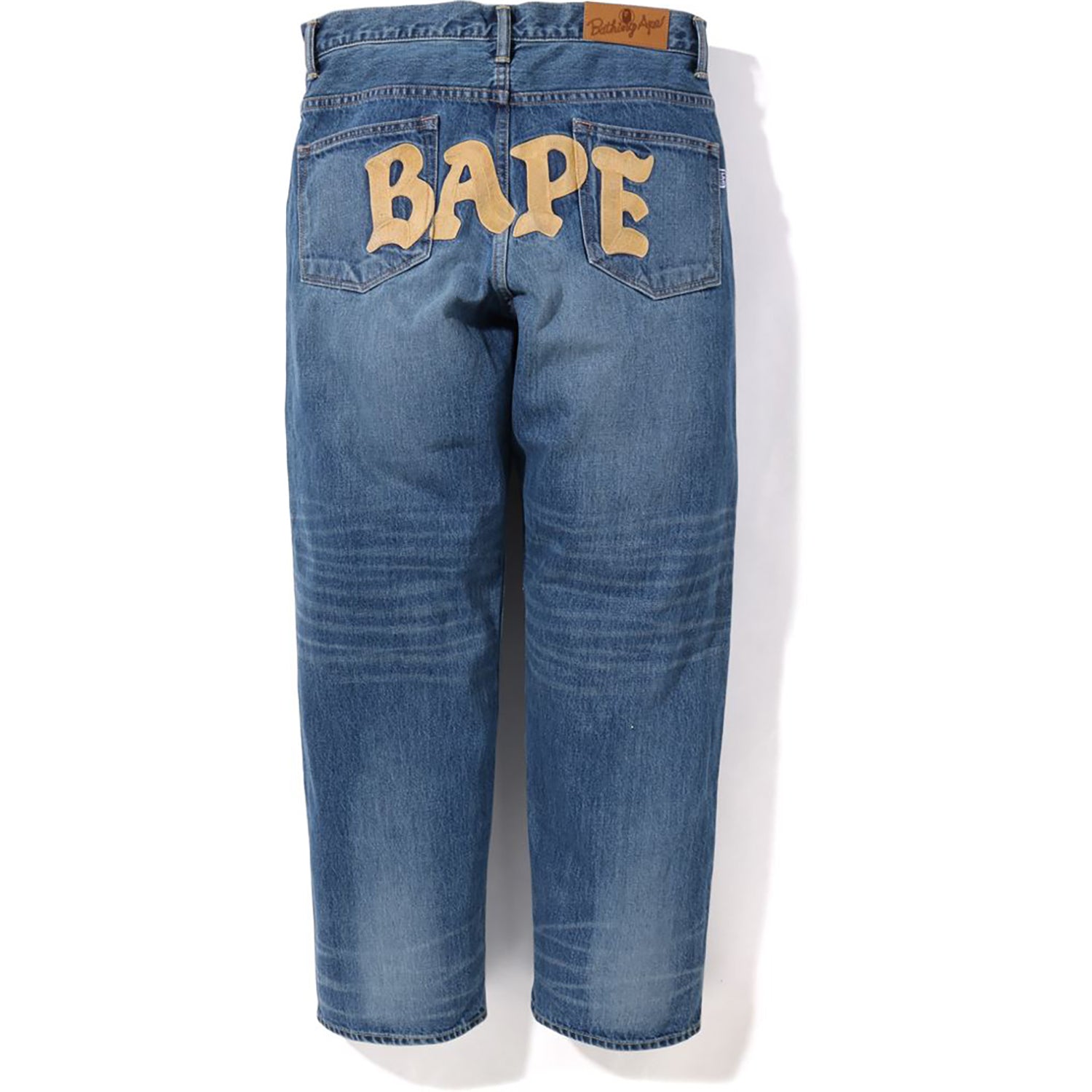 BAPE RELAXED FIT DENIM PANTS MENS