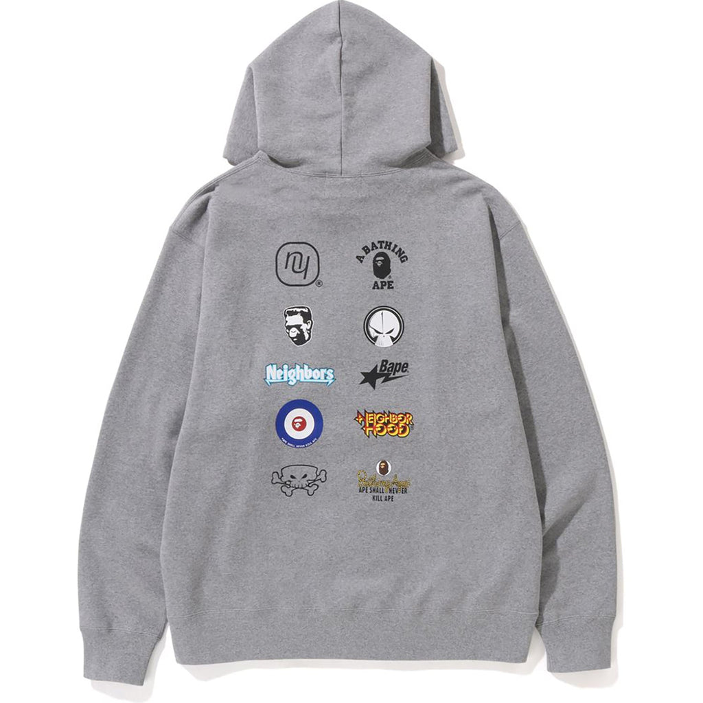 BAPE X NEIGHBOURHOOD RELAXED FIT PULLOVER HOODIE MENS