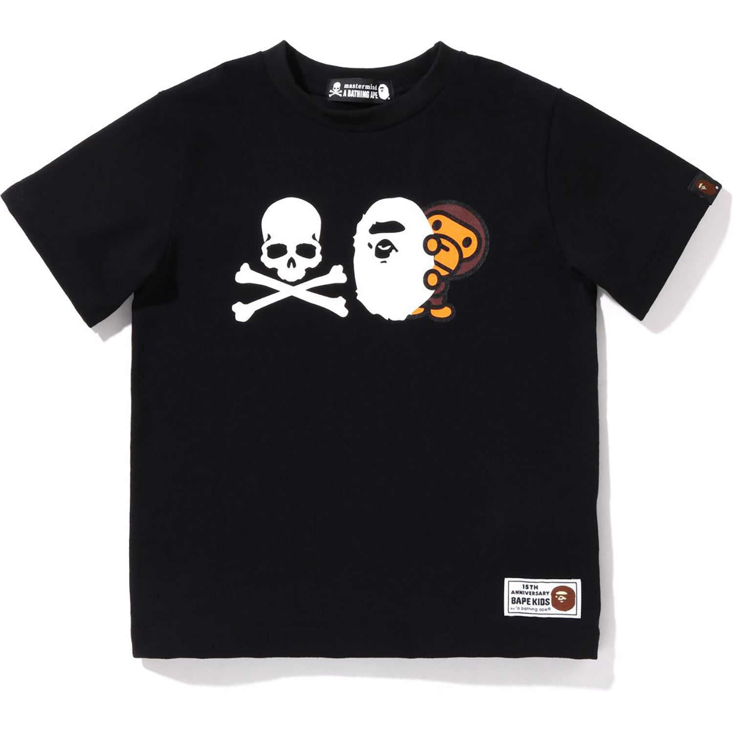 BK15TH ANNIVERSARY X MASTERMIND BAPE APE HEAD & BABY MILO TEE KIDS