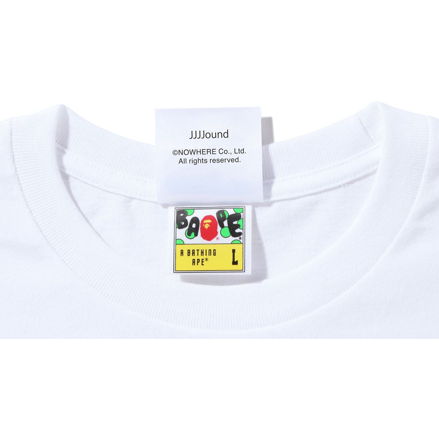BAPE X JJJJOUND COLLEGE TEE MENS