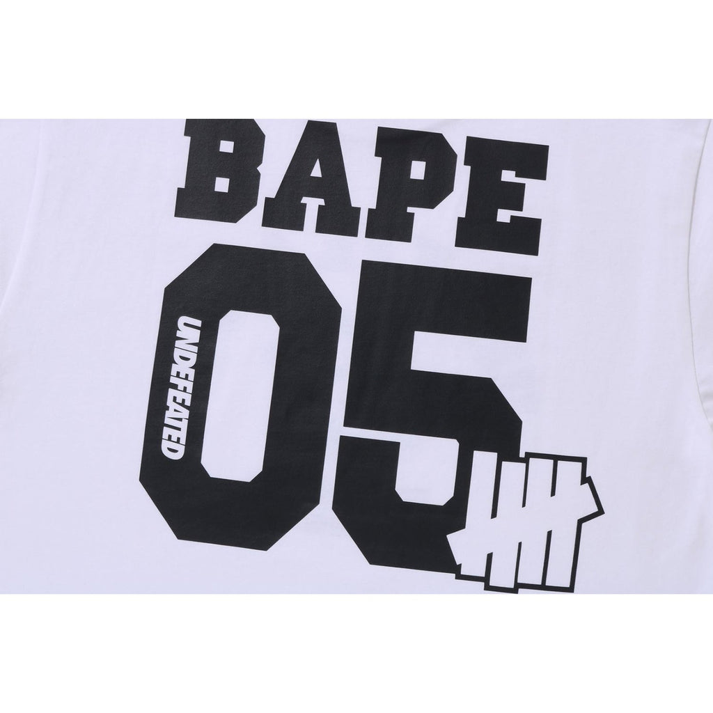 BAPE X UNDEFEATED COLLEGE TEE MENS