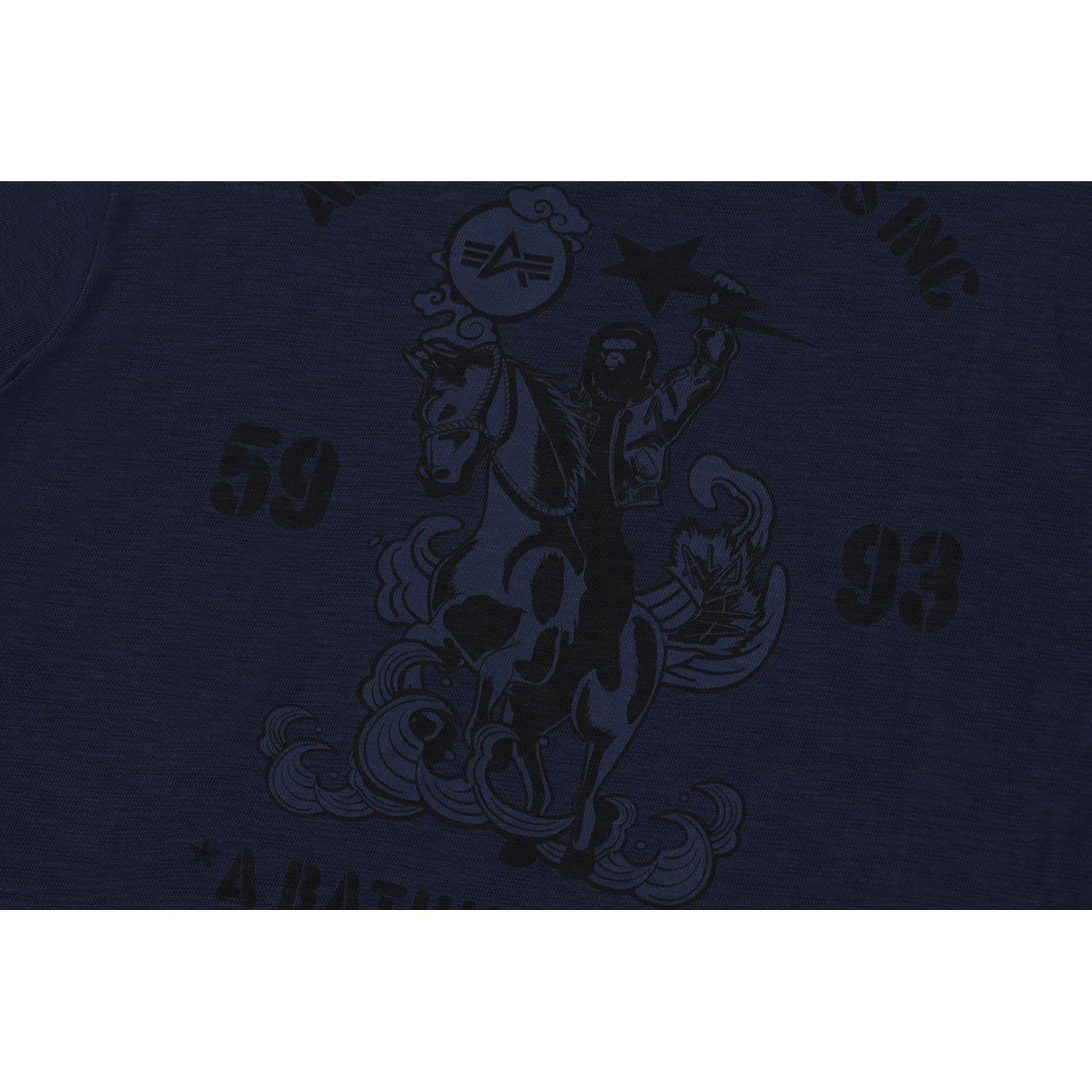 BAPE X ALPHA INDUSTRIES TEE MENS