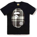 BAPE CHECK BIG APE HEAD TEE LADIES