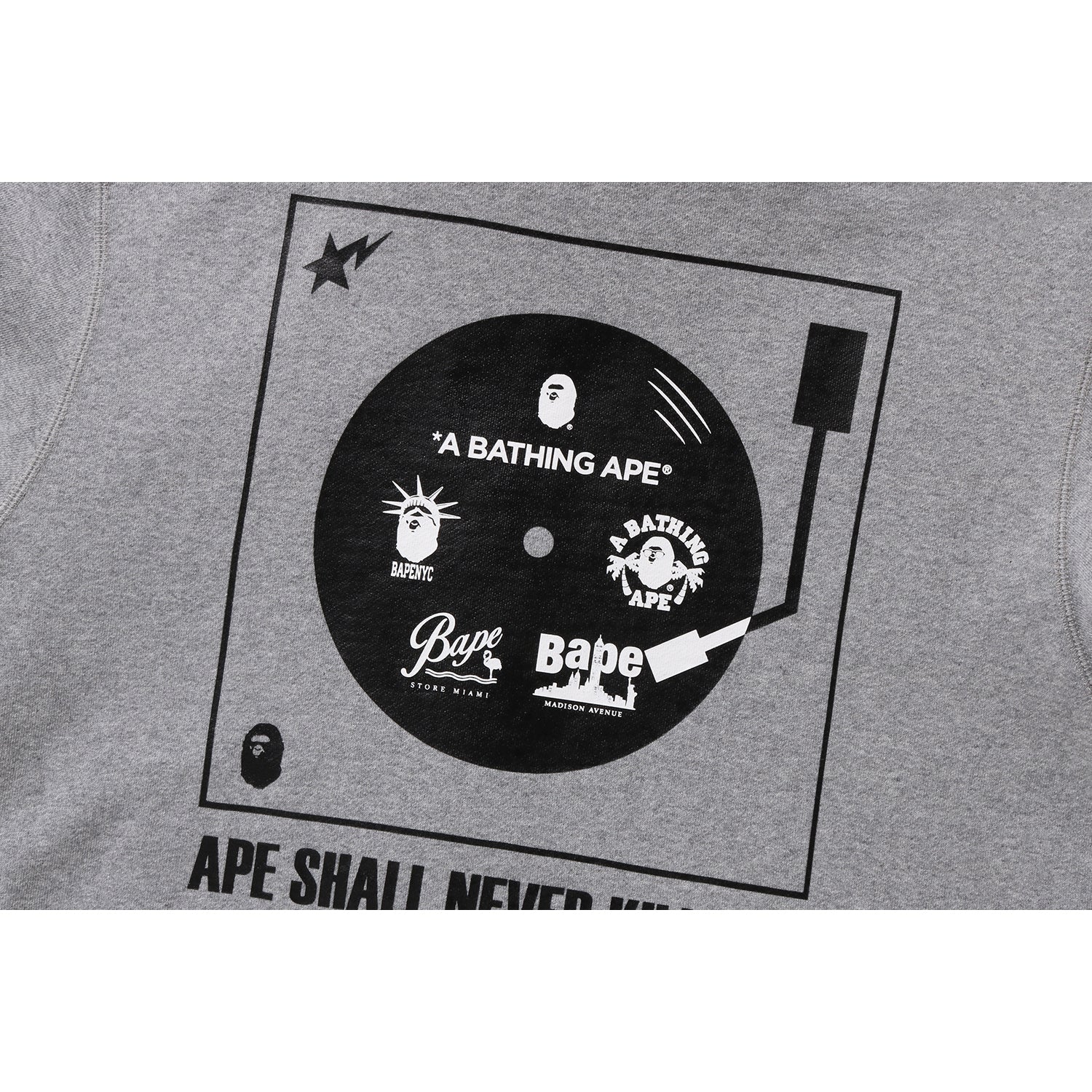 BAPE US LIMITED COLLECTION SHARK FULL ZIP DOUBLE HOODIE MENS