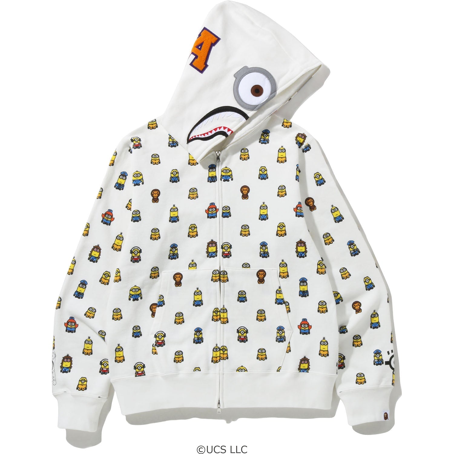 MINIONS SHARK FULL ZIP HOODIE MENS