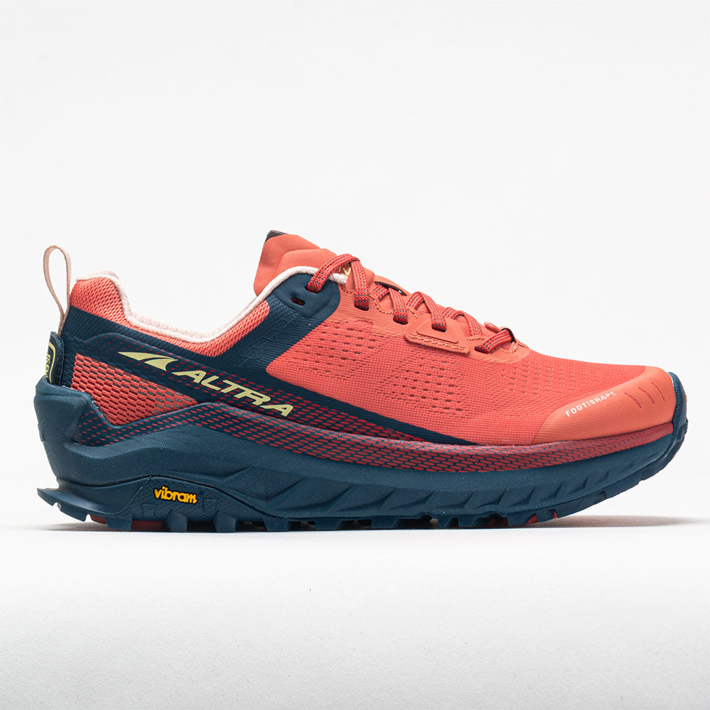 Women's Altra Olympus 4, Navy/Coral, 9 B Medium