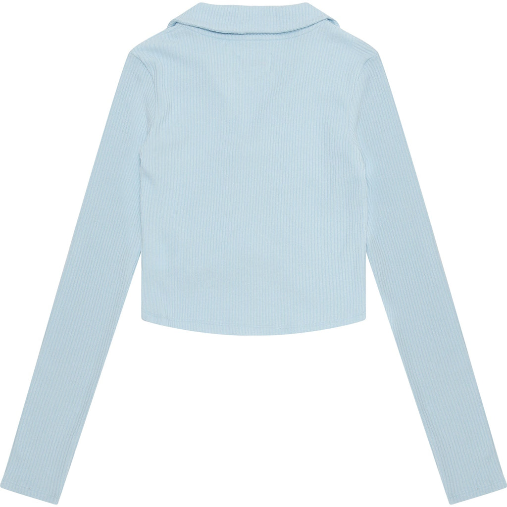 APEE BUTTON UP CROPPED TOP LADIES