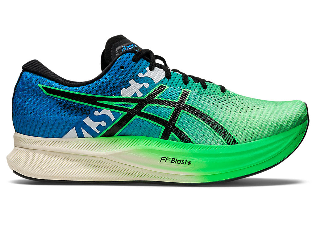Men's Asics Magic Speed 2 EKIDEN, New Leaf/Black, 11 D Medium