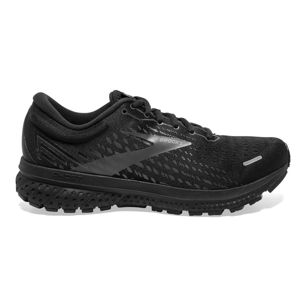 Men's Brooks Ghost 13, Black/Black, 13 2E Wide