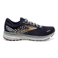 Men's Brooks Ghost 13, Peacoat/Grey/Gold, 9.5 D Medium