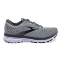 Women's Brooks Ghost 13, Grey/Blackened Pearl/Purple, 7.5 B Medium