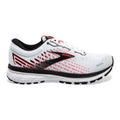 Women's Brooks Ghost 13, White/Pink/Black, 9 B Medium