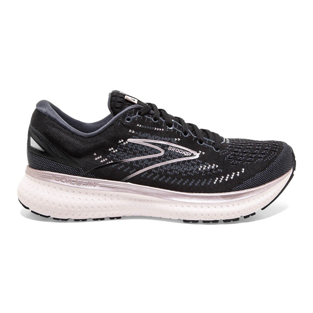 Women's Brooks Glycerin 19, Black/Ombre/Metallic, 11 D Wide