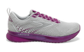 Women's Brooks Levitate 5, Grey/Lavender/Baton Rouge, 10 B Medium