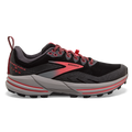 Women's Brooks Cascadia 16 GTX, Black/Blackened Pearl/Coral, 11.5 B Medium