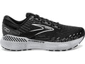 Women's Brooks Glycerin GTS 20, Black/White/Alloy, 7.5 B Medium