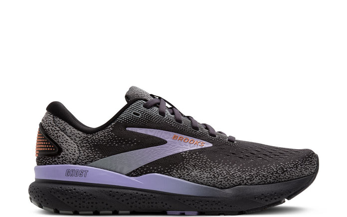 Women's Brooks Ghost 16, Ebony/Lavender/Copper, 11 B Medium