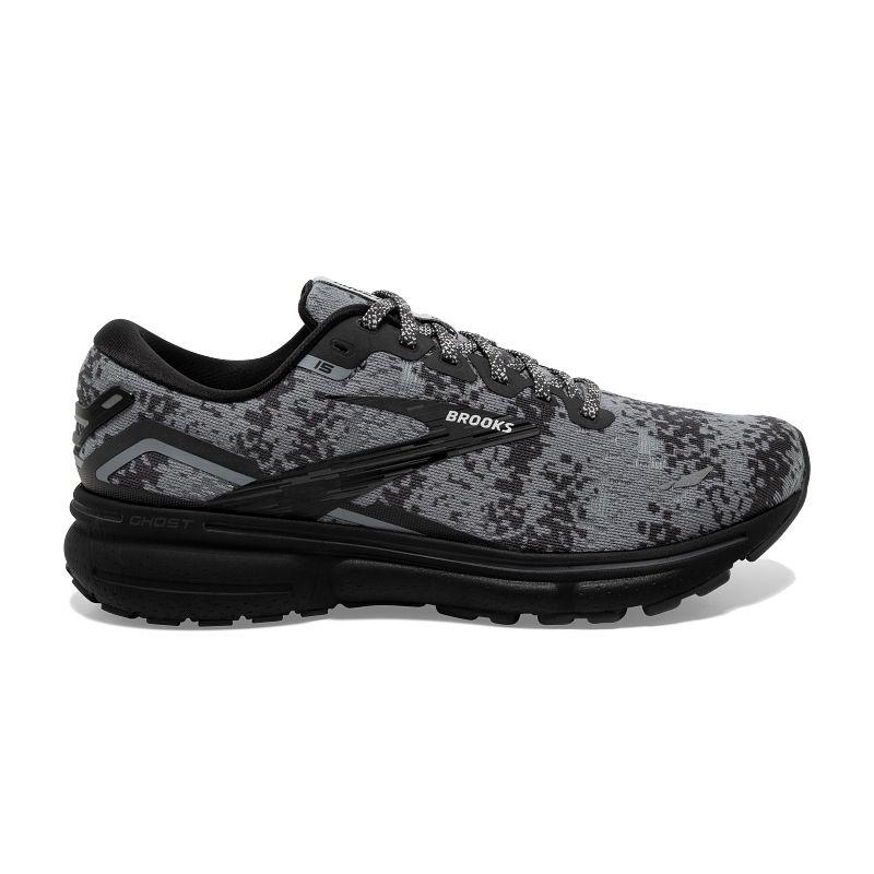 Women's Brooks Ghost 15, Black/Oyster/Primer, 10.5 B Medium