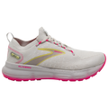 Women's Brooks Glycerin StealthFit 20, Grey/Yellow/Pink, 8 B Medium