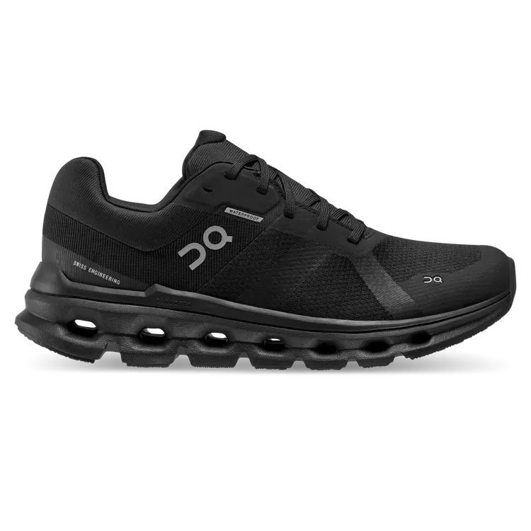 Women's On Cloudrunner Waterproof, Black, 7.5 B Medium