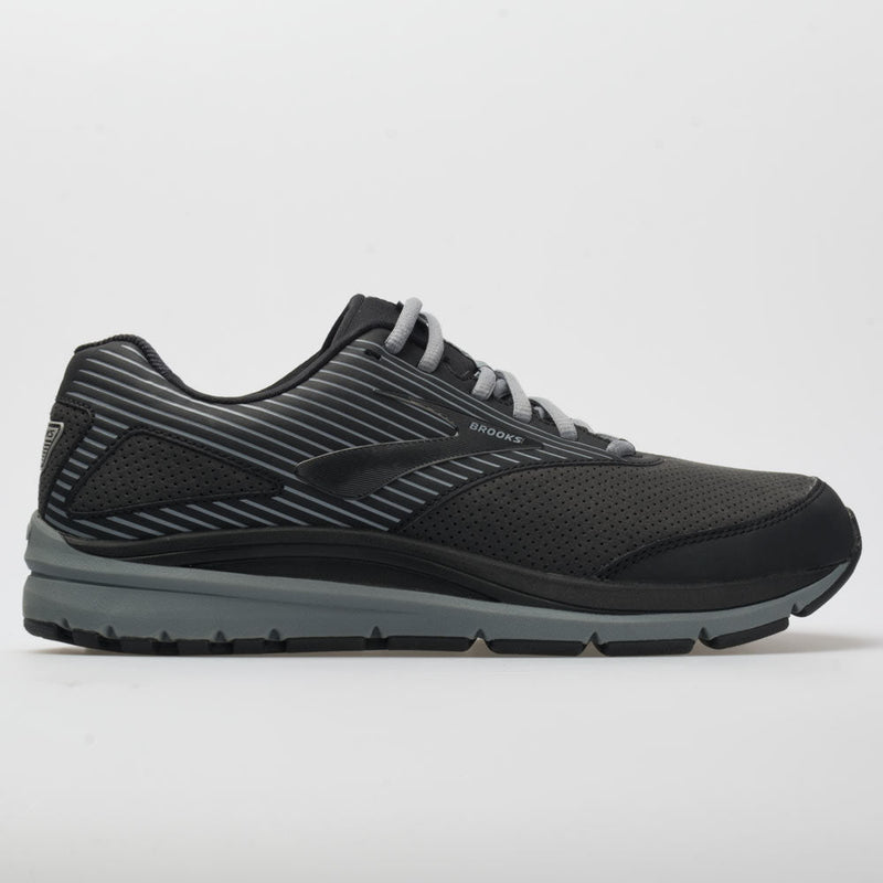 Men's Brooks Addiction Walker Suede, Black/Primer/Black, 9.5 4E Extra Wide