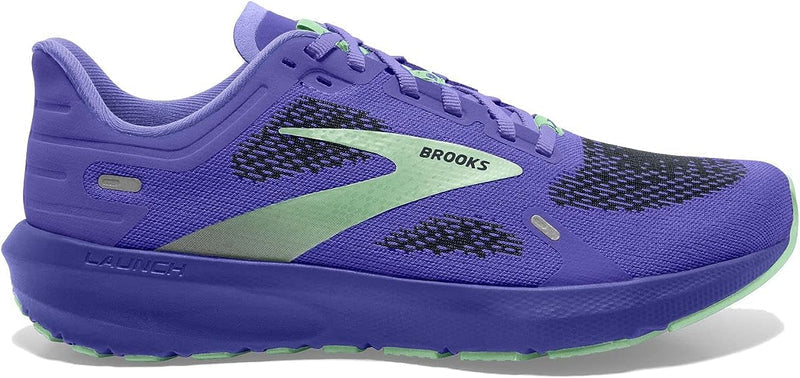 Women's Brooks Launch 9, Blue Iris/Ebony/Green, 8 B Medium