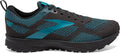 Men's Brooks Revel 5, Black/Ebony/Crystal Teal, 13 D Medium
