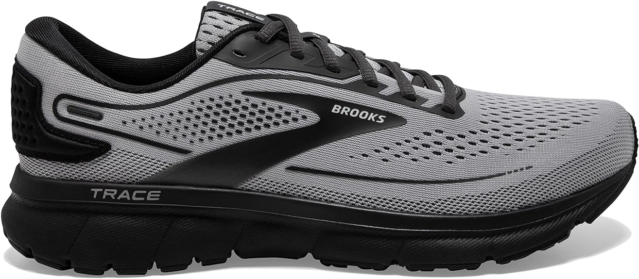 Men's Brooks Trace 2, Alloy/Black/Ebony, 10.5 2E Wide