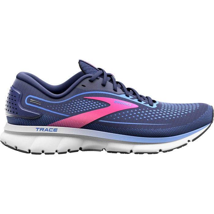 Women's Brooks Trace 2, Peacoat/Blue/Pink, 6.5 B Medium