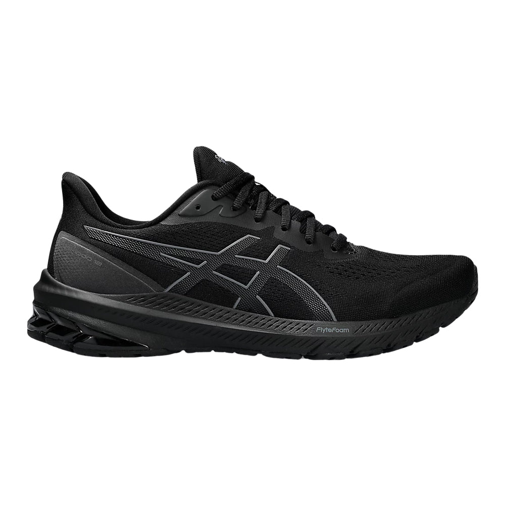 Men's Asics GT-1000 12, Black/Carrier Grey, 8.5 D Medium