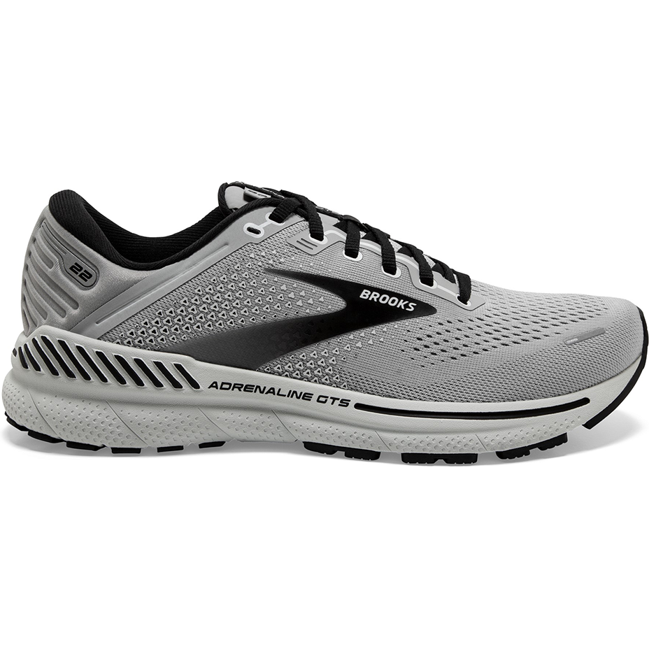 Men's Brooks Adrenaline GTS 22, Alloy/Grey/Black, 9.5 4E Extra Wide