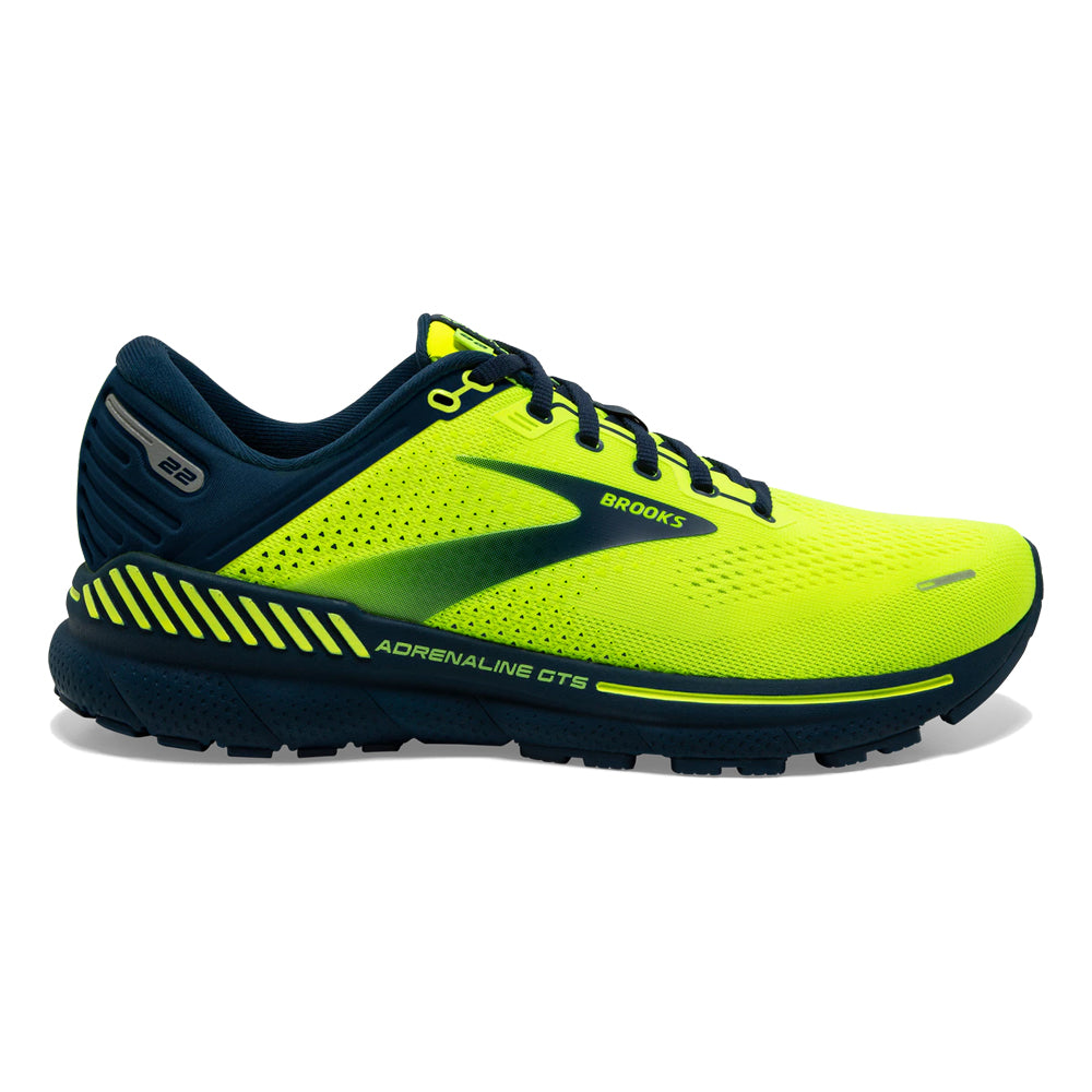 Men's Brooks Adrenaline GTS 22, Nightlife/Titan, 9.5 D Medium