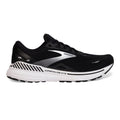 Men's Brooks Adrenaline GTS 23, Black/White/Silver, 9.5 2E Wide