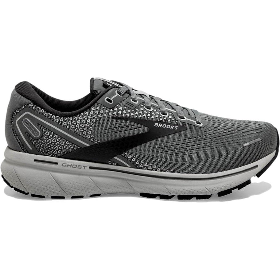 Men's Brooks Ghost 14, Grey/Alloy/Oyster, 9 4E Extra Wide
