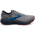 Men's Brooks Ghost 14, Grey/Blue/Red, 7 D Medium