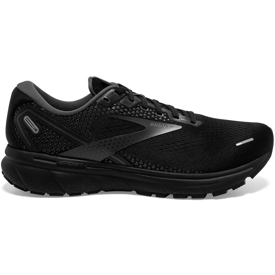 Men's Brooks Ghost 14, Black/Black/Ebony, 11.5 4E Extra Wide