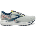 Men's Brooks Ghost 14, Grey/Titan/Maize, 9.5 D Medium