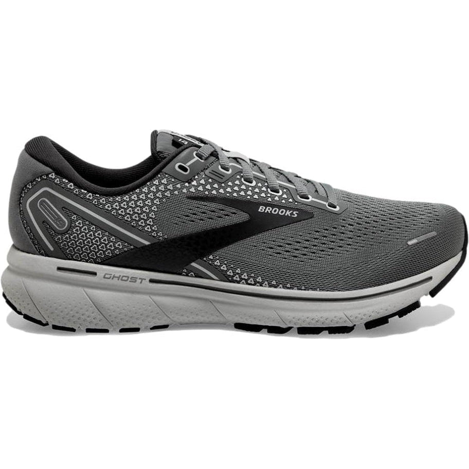 Men's Brooks Ghost 14, Grey/Alloy/Oyster, 10 B Narrow