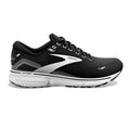 Men's Brooks Ghost 15, Black/Blackened Pearl/White, 13 D Medium