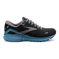 Men's Brooks Ghost 15, Black/Blackened Pearl/Blue, 11.5 D Medium