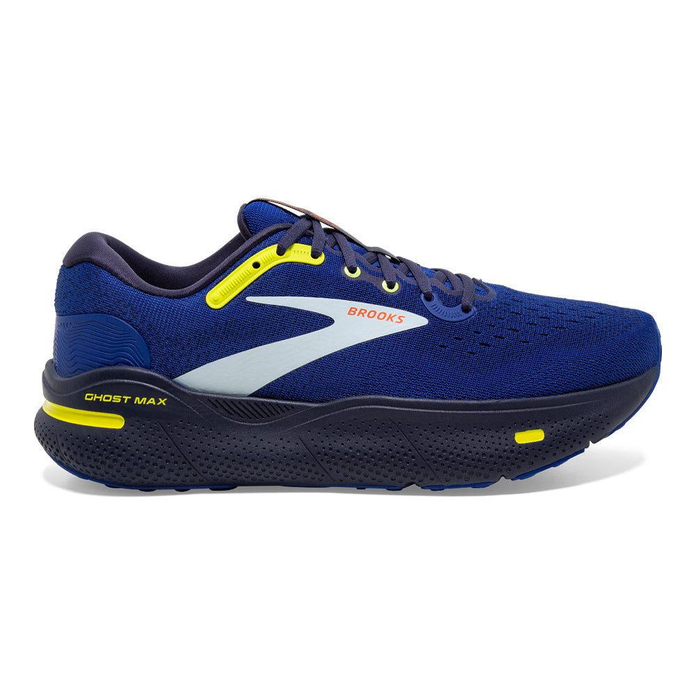 Men's Brooks Ghost Max, Surf The Web/Peacoat/Sulphur, 8.5 D Medium