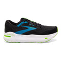 Men's Brooks Ghost Max, Black/Atomic Blue/Jasmine, 11 4E Extra Wide