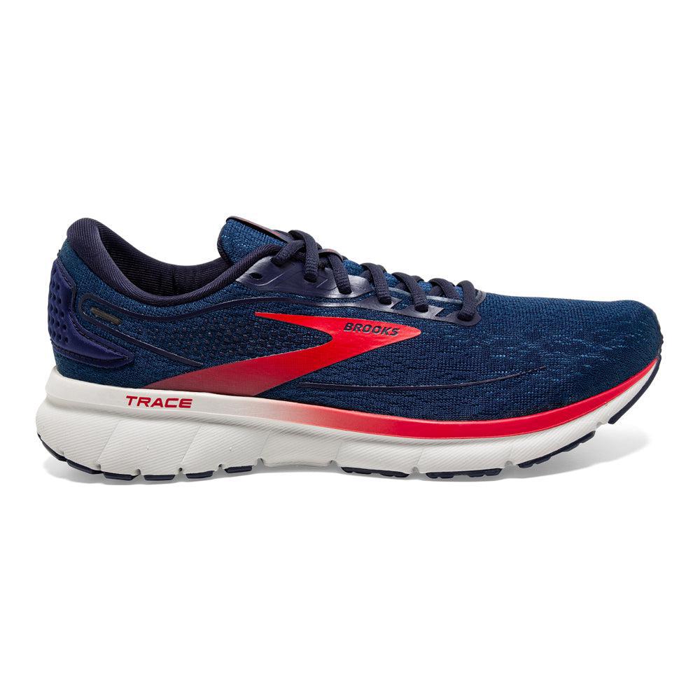 Men's Brooks Trace 2, Peacoat/Grey/Red, 8 D Medium