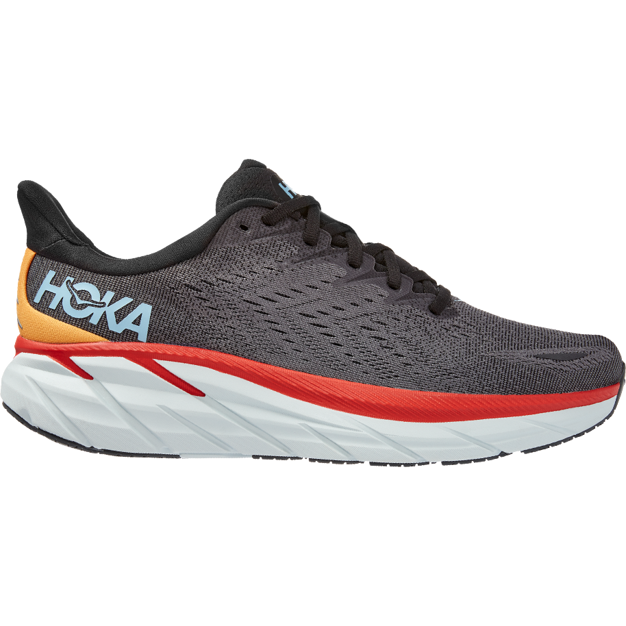 Men's Hoka One One Clifton 8, Anthracite/Castlerock, 10 2E Wide