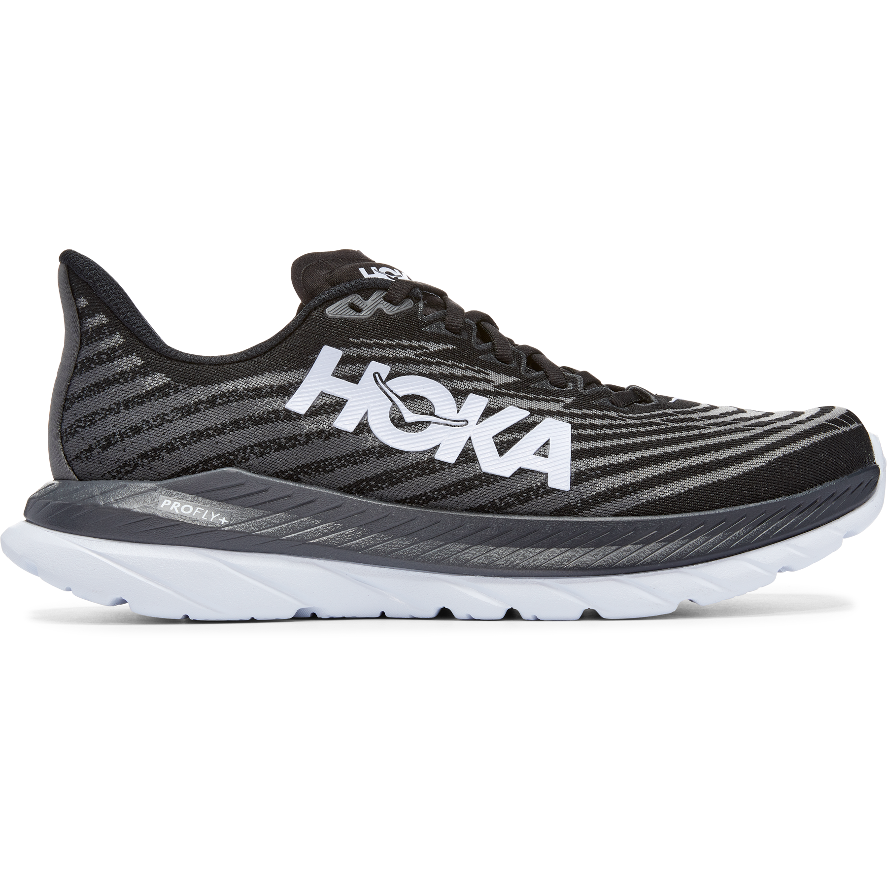 Men's Hoka One One Mach 5, Black/Castlerock, 11.5 2E Wide