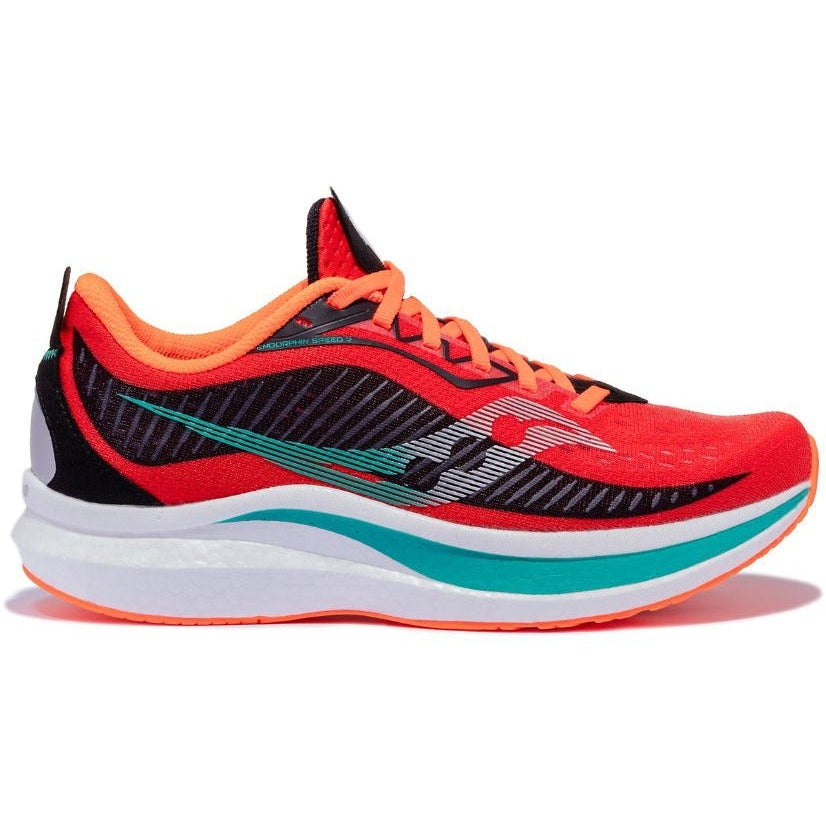 Men's Saucony Endorphin Speed 2, Scarlet/Black, 11.5 D Medium