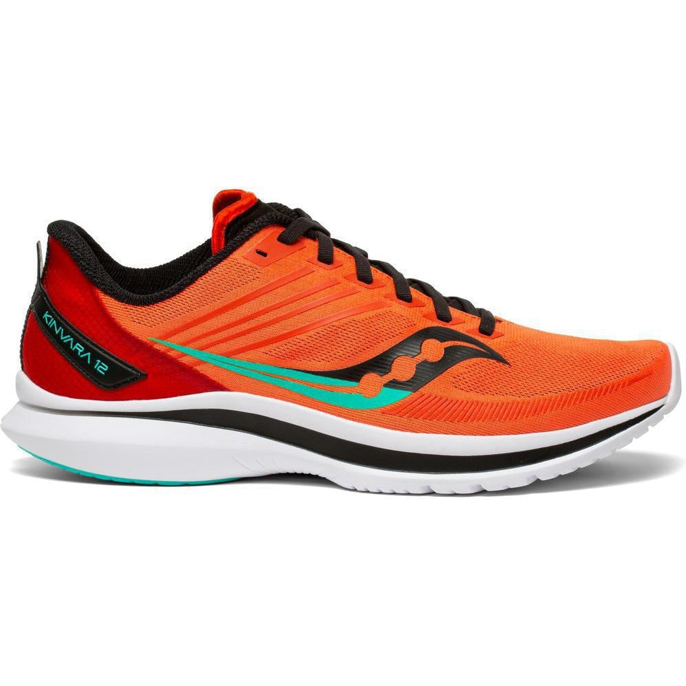 Men's Saucony Kinvara 12, White/Black/Vizi, 9.5 D Medium