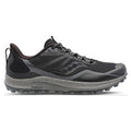 Men's Saucony Peregrine 12, Black/Charcoal, 9 2E Wide